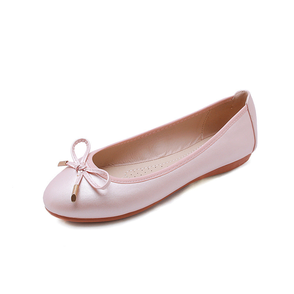 Elegant Coquette bow ballet flats