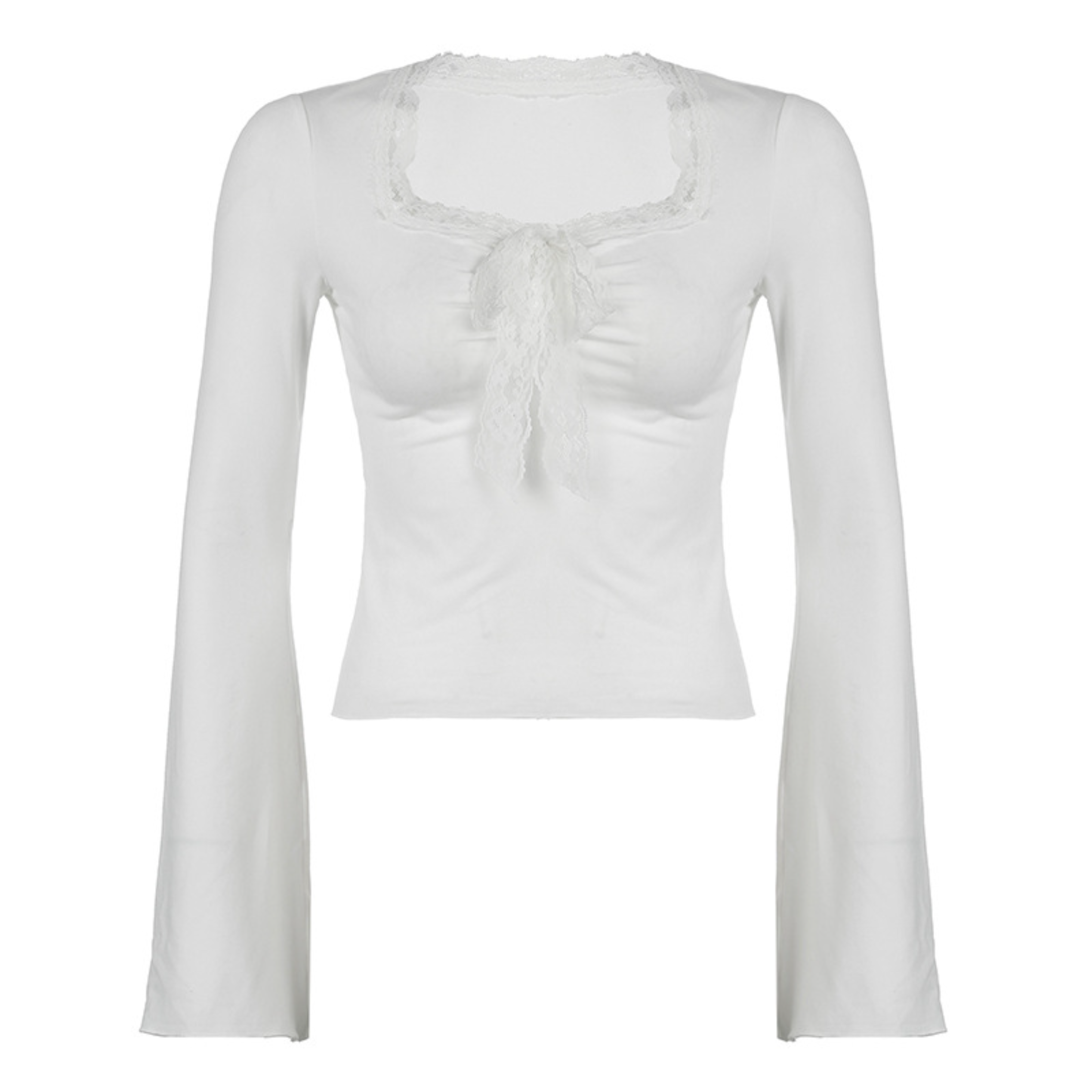 The Ethereal Coquette Lace Tie Top