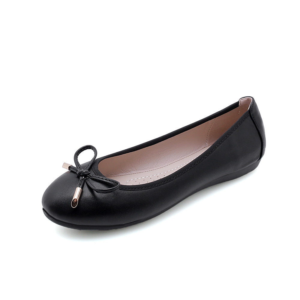 Elegant Coquette bow ballet flats