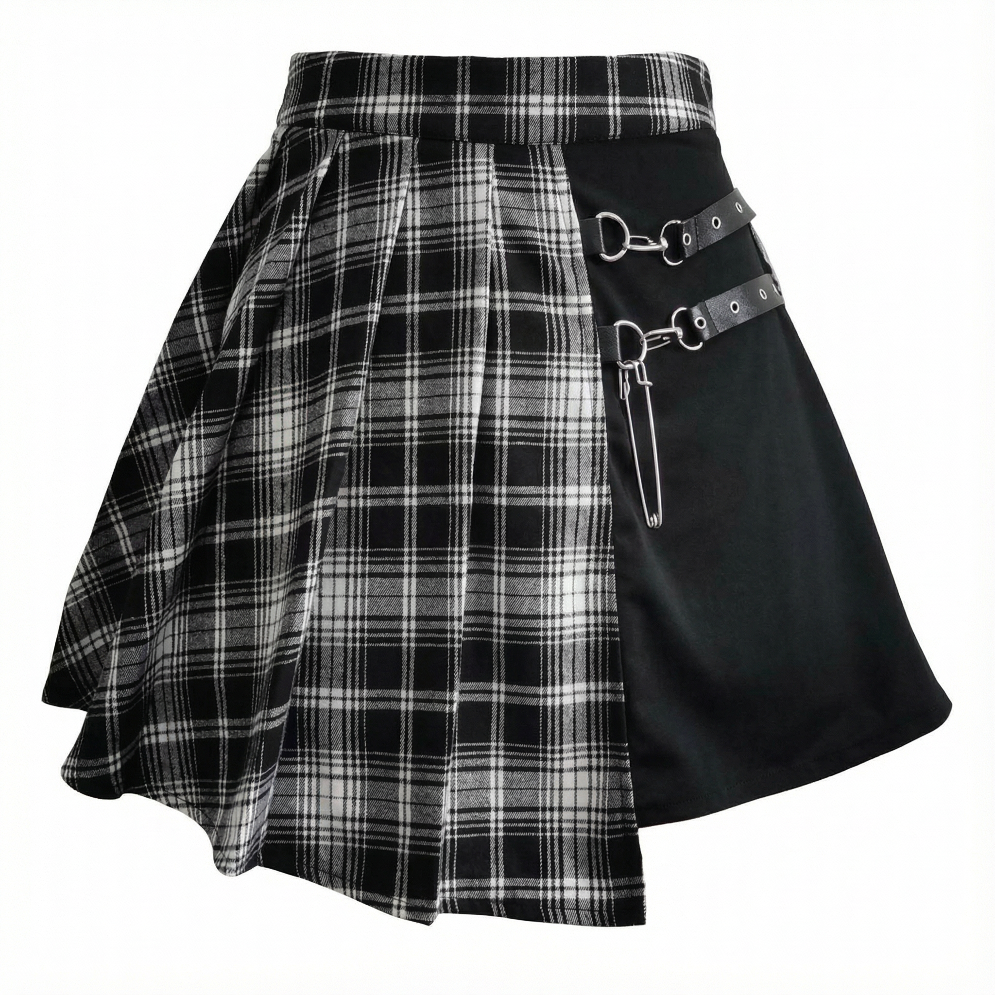 Black Gothic Pleated Skirt