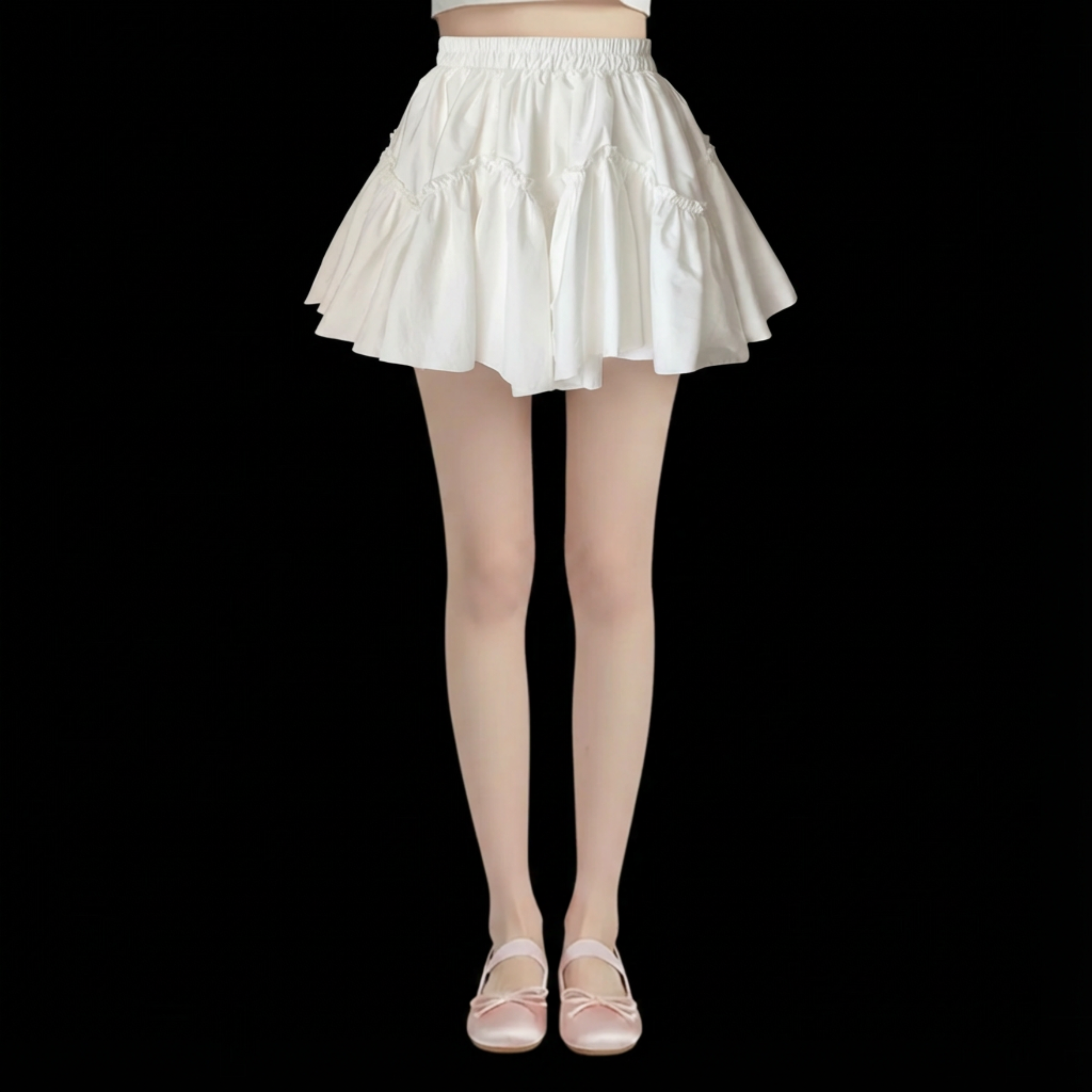 Coquette Ruffle Mini Skirt