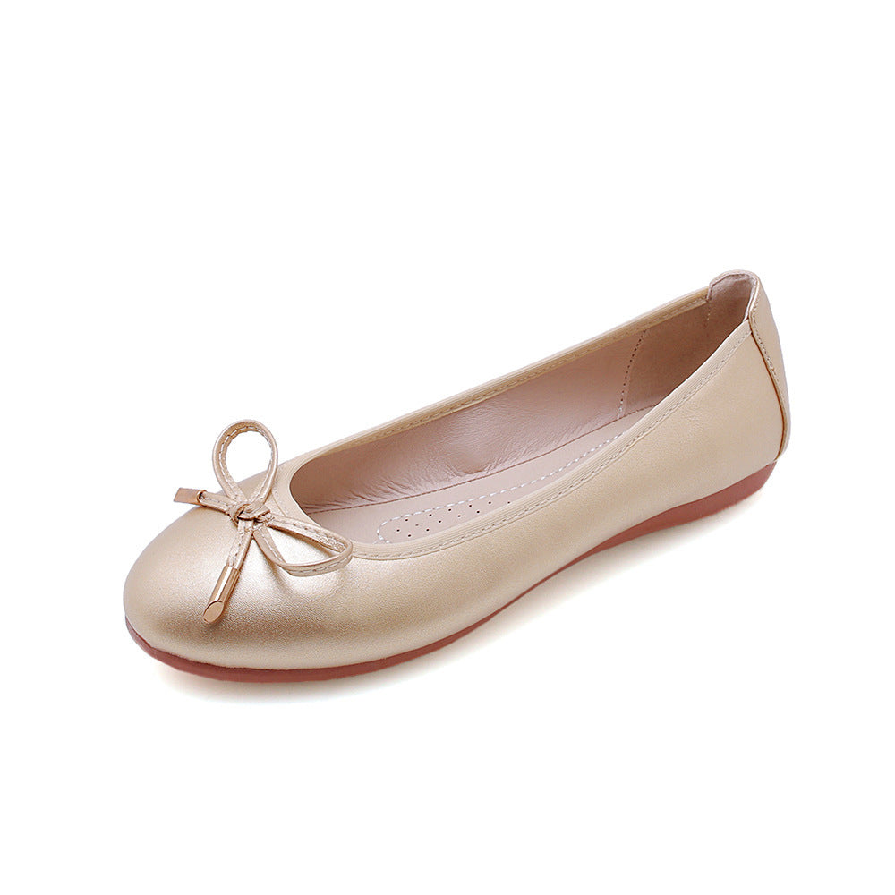 Elegant Coquette bow ballet flats