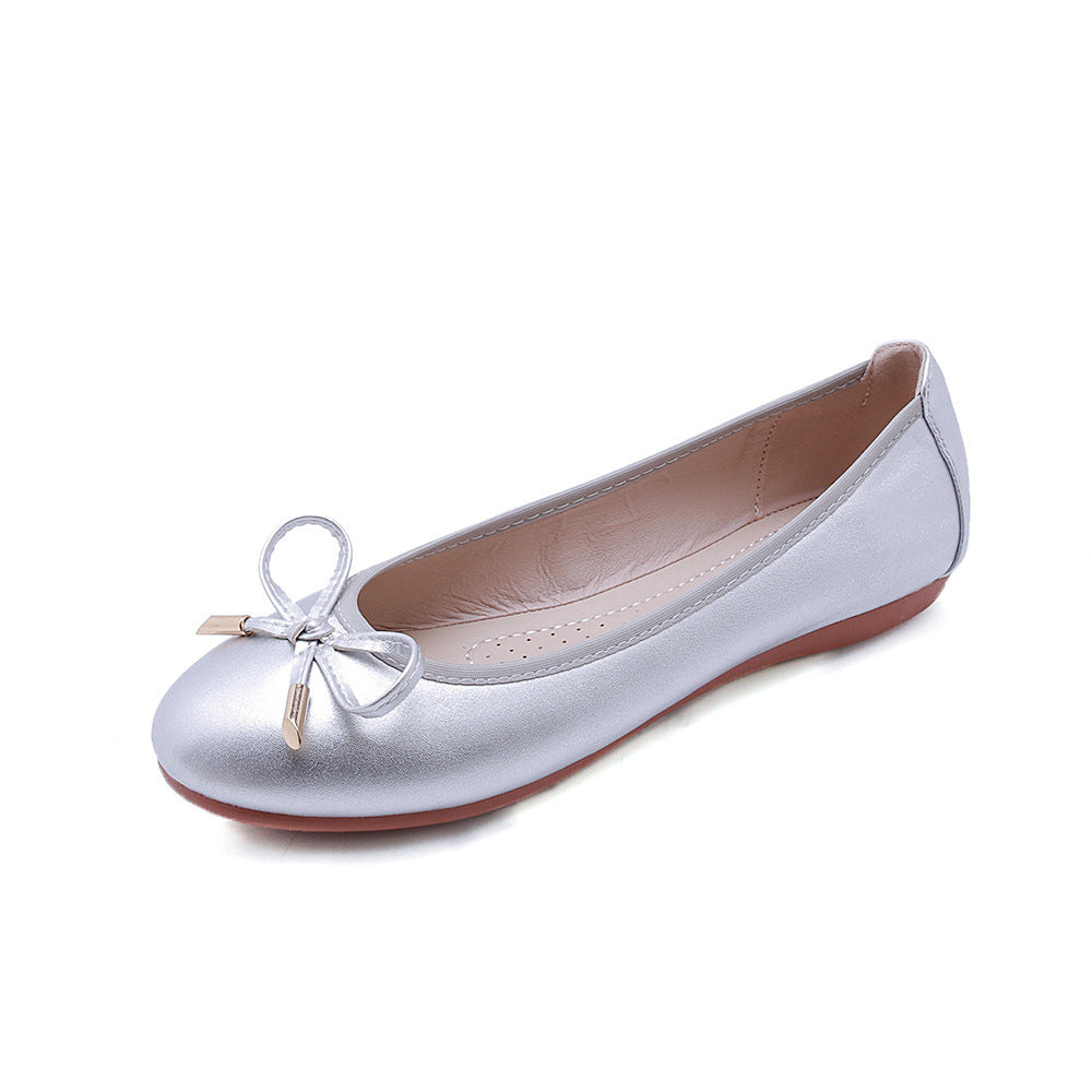 Elegant Coquette bow ballet flats